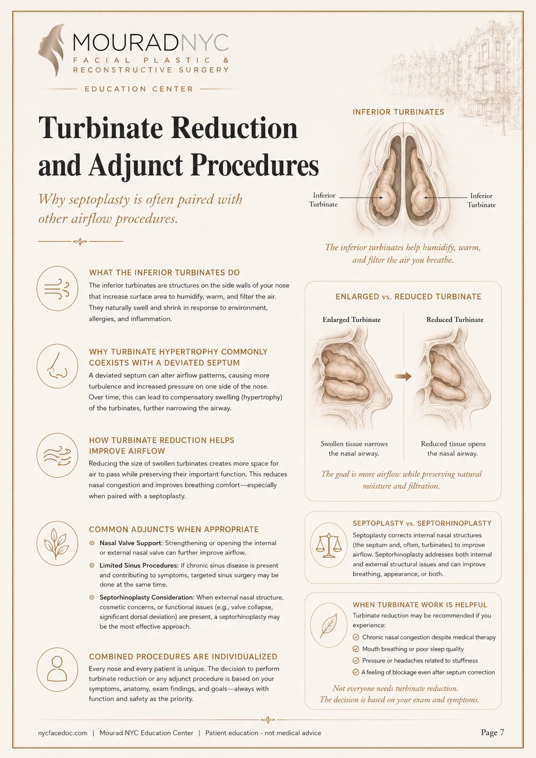 Septoplasty Guide — page 7: Turbinate Reduction and Adjuncts