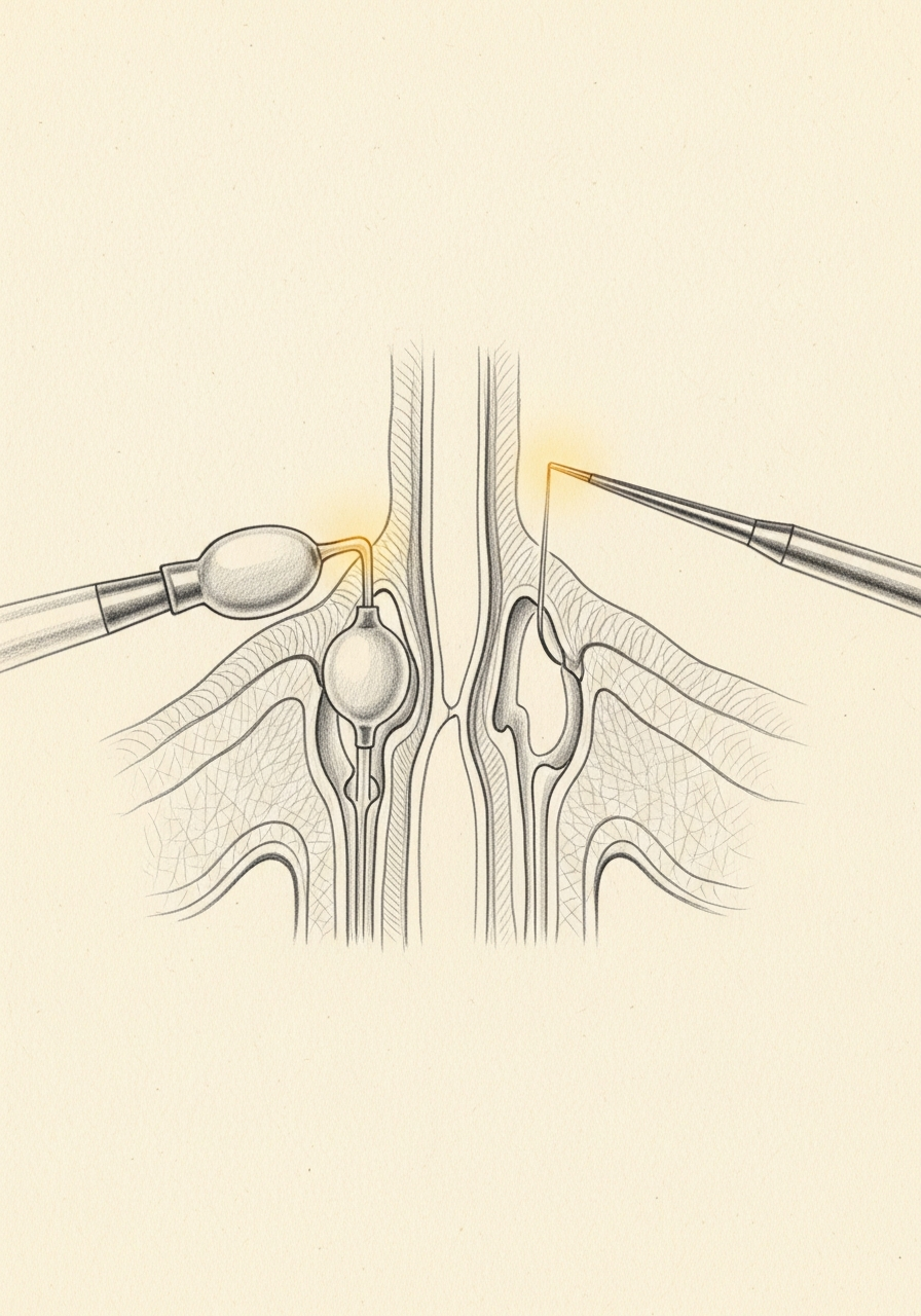 Balloon Sinuplasty vs Endoscopic Sinus Surgery