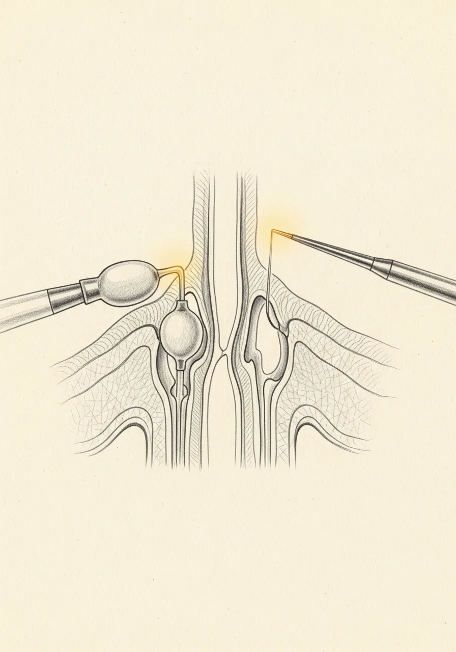 Balloon Sinuplasty vs Endoscopic Sinus Surgery